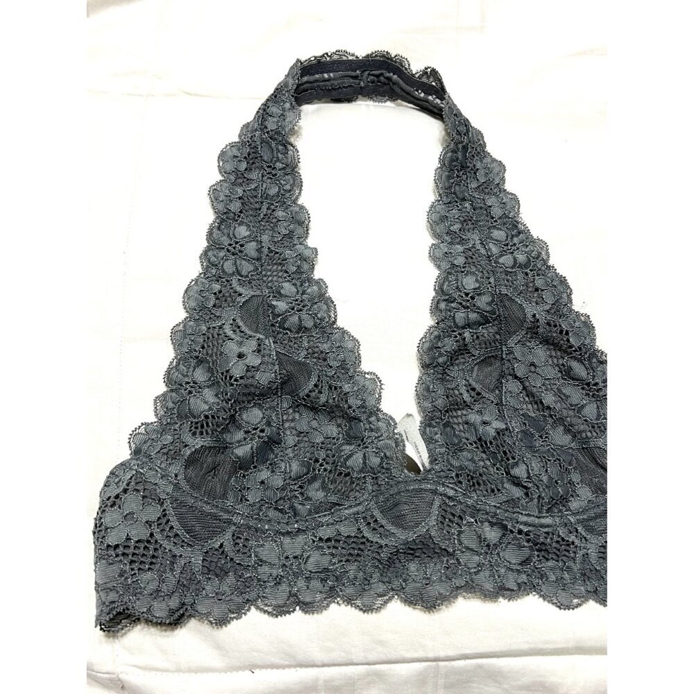 Free People Intimately Gray Lace Halter Bra Size XS - Picture 4 of 7